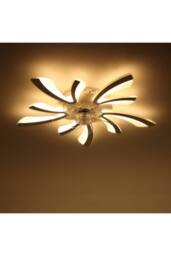78cm Artistic LED Ceiling Fan Light in White - thumbnail 3