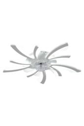 78cm Artistic LED Ceiling Fan Light in White - thumbnail 1