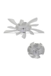 78cm Artistic LED Ceiling Fan Light in White - thumbnail 2