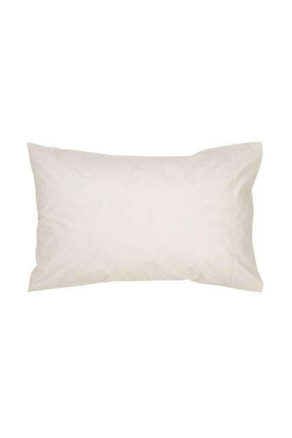CHRISTY 400TC Luxury Cotton Sateen Plain Dye King Pillowcases Pair in Cream - image 1