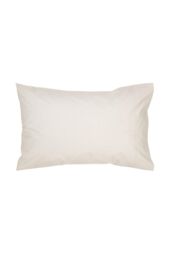 CHRISTY 400TC Luxury Cotton Sateen Plain Dye King Pillowcases Pair in Cream