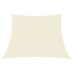 Berkfield Home Sunshade Sail 160 g/m ² Cream 3/4x2 m HDPE in Beige - thumbnail 1