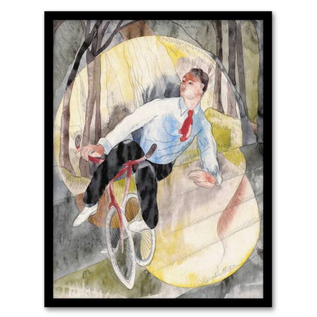 Artery8 In Vaudeville The Bicycle Rider Demuth Framed Wall Art Print - Size: A4 - image 1