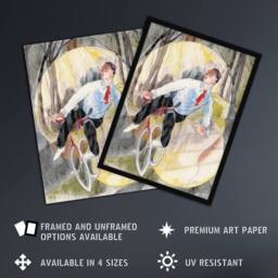 Artery8 In Vaudeville The Bicycle Rider Demuth Framed Wall Art Print - Size: A4 - thumbnail 2