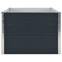 Berkfield Home Raised Garden Bed 160x80x45 cm Galvanised Steel Anthracite in Charcoal - Size: 160 x 80 x 45 cm - thumbnail 4