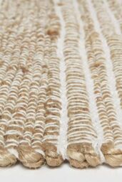 Homescapes Arlyn Natural Striped Handwoven Jute Rug - Size: 120 cm x 170 cm - thumbnail 4