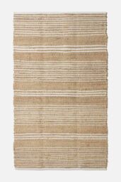 Homescapes Arlyn Natural Striped Handwoven Jute Rug - Size: 120 cm x 170 cm - thumbnail 2
