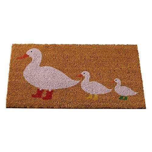 Marco Paul Tan Coir Duck Family Nonslip Doormat 45cmx75cm - Size: 60 x 90 cm