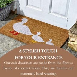 Marco Paul Tan Coir Duck Family Nonslip Doormat 45cmx75cm - Size: 60 x 90 cm - thumbnail 4