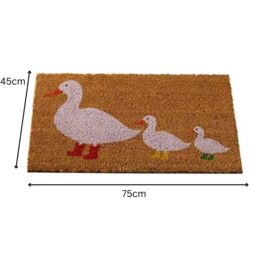 Marco Paul Tan Coir Duck Family Nonslip Doormat 45cmx75cm - Size: 60 x 90 cm - thumbnail 2