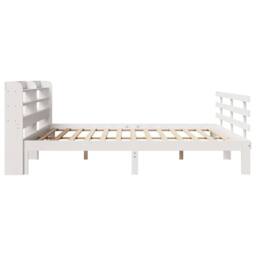 Berkfield Home Beautiful Bed Frame with Headboard without Mattress White 200x200 cm - thumbnail 6