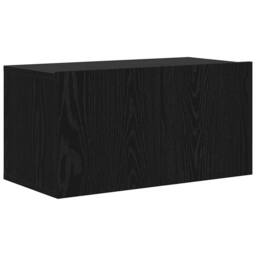 Berkfield Home TV Cabinet Set Black Oak Engineered wood Medium TV Cabinet