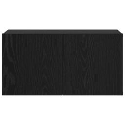 Berkfield Home TV Cabinet Set Black Oak Engineered wood Medium TV Cabinet - thumbnail 6
