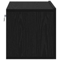 Berkfield Home TV Cabinet Set Black Oak Engineered wood Medium TV Cabinet - thumbnail 7