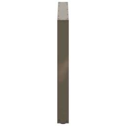 Berkfield Home Modern Coffee Table Legs U-Shaped 3 pcs Natural Steel 100x(72-73) in Brown - thumbnail 6