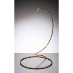 Sienna Glass Gold Metal Ornament Stand Large