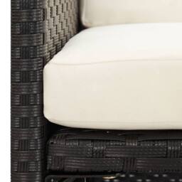 Berkfield Home Beautiful Garden Dining Chairs with Cushions 4 pcs Black Poly Rattan - thumbnail 9