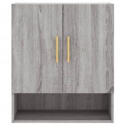 Berkfield Home Wall Cabinet Grey Sonoma 60x31x70 cm Engineered Wood - Size: 60 x 31 x 70 cm - thumbnail 5