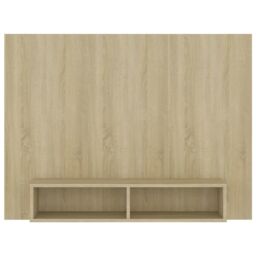 Berkfield Home Wall TV Cabinet Sonoma Oak 120x23.5x90 cm Engineered Wood in Brown - thumbnail 3
