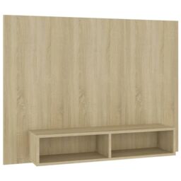 Berkfield Home Wall TV Cabinet Sonoma Oak 120x23.5x90 cm Engineered Wood in Brown - thumbnail 2