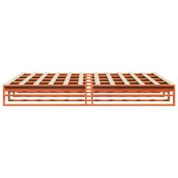 Berkfield Home Bed Frame without Mattress Wax Brown 180x200 cm Super King Solid Wood Pine - thumbnail 5