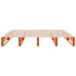 Berkfield Home Bed Frame without Mattress Wax Brown 180x200 cm Super King Solid Wood Pine - thumbnail 4