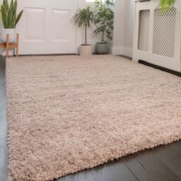 Kukoon Soft Fluffy Thick Pile Shaggy Area Rug, Living Room Bedroom Carpet Runner in Beige - Size: 240 cm x 330 cm - thumbnail 2