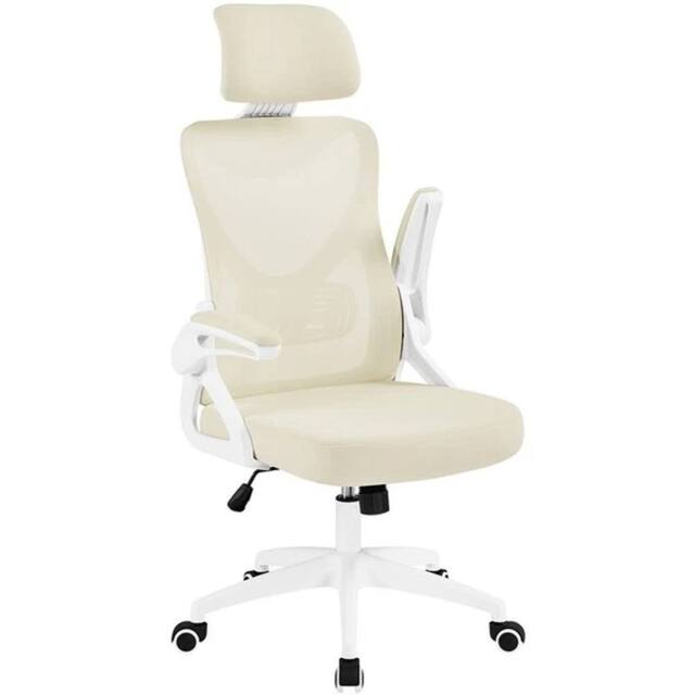 KORVIXA High Back Mesh Office Chair in Beige - Size: 0.6m2 - image 1