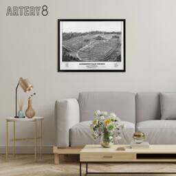 "Artery8 Ransom US Civil War Andersonville Prison Framed Canvas Wall Art Print in Grey - Size: W12"" x H16""" - thumbnail 3
