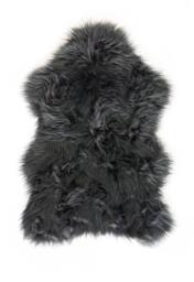 New Edge Blinds Premium Luxury Faux Fur Rug, 50cm x 80cm in Black - Size: 50 cm x 80 cm - thumbnail 1