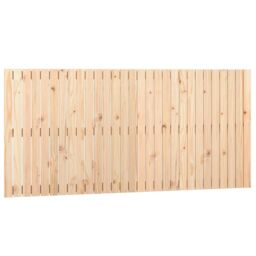 Berkfield Home Wall Headboard 185x3x90 cm Solid Wood Pine in Brown - Size: 185 x 3 x 90 cm - thumbnail 2