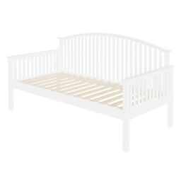 GFW Madrid Wooden Day Bed in White - Size: Single - thumbnail 3