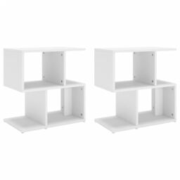 Berkfield Home Bedside Cabinets 2 pcs White 50x30x51.5 cm Engineered Wood - thumbnail 2