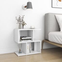 Berkfield Home Bedside Cabinets 2 pcs White 50x30x51.5 cm Engineered Wood - thumbnail 1