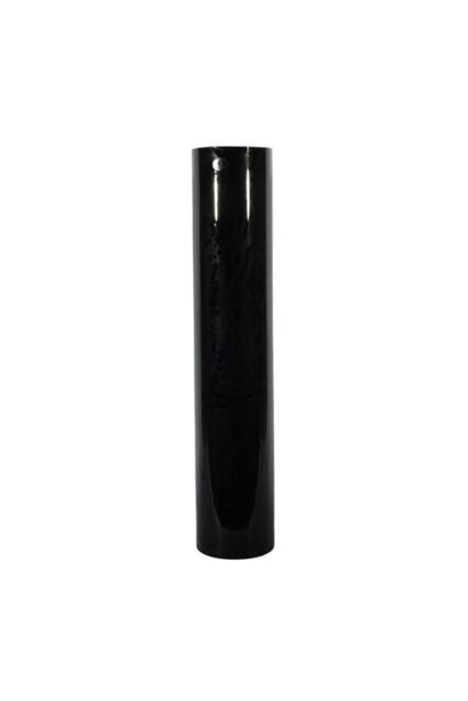 KDMD Cylinder Vase - Black Gloss - H50x10cm - Size: 50x10 cm - image 1