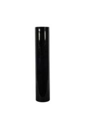 KDMD Cylinder Vase - Black Gloss - H50x10cm - Size: 50x10 cm - thumbnail 2
