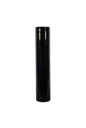 KDMD Cylinder Vase - Black Gloss - H50x10cm - Size: 50x10 cm - thumbnail 1