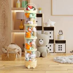 FLAVORA White 162cm Adjustable Transparent Toy Storage Tube - Size: 0.6m2 - thumbnail 3