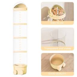 FLAVORA White 162cm Adjustable Transparent Toy Storage Tube - Size: 0.6m2 - thumbnail 4