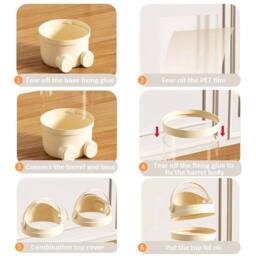 FLAVORA White 162cm Adjustable Transparent Toy Storage Tube - Size: 0.6m2 - thumbnail 5