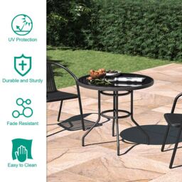Living and Home Dauda 2 Seater Dining Bistro Set in Brown - thumbnail 6