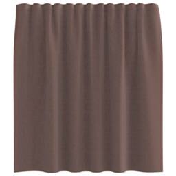 Berkfield Home Voile Curtains with Rod Pockets 2 pcs Brown - thumbnail 4
