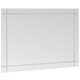 Berkfield Home Wall Mirror 60x50 cm Glass in Silver - thumbnail 3