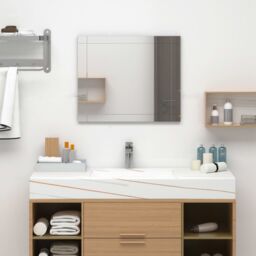 Berkfield Home Wall Mirror 60x50 cm Glass in Silver