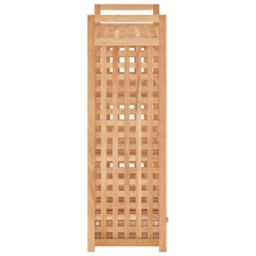 Berkfield Home Shoe Rack with Drawer 70x27x81 cm Solid Wood Walnut in Brown - Size: 70 x 27 x 81 cm - thumbnail 6