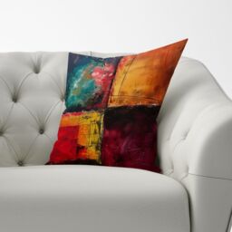 Warren Reed - Designer Quadrant Fusion: Colours In Conflict Cushions - Size: 60 cm x 60 cm - thumbnail 3