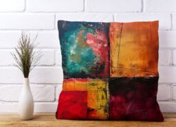 Warren Reed - Designer Quadrant Fusion: Colours In Conflict Cushions - Size: 60 cm x 60 cm - thumbnail 2