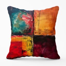 Warren Reed - Designer Quadrant Fusion: Colours In Conflict Cushions - Size: 60 cm x 60 cm - thumbnail 1