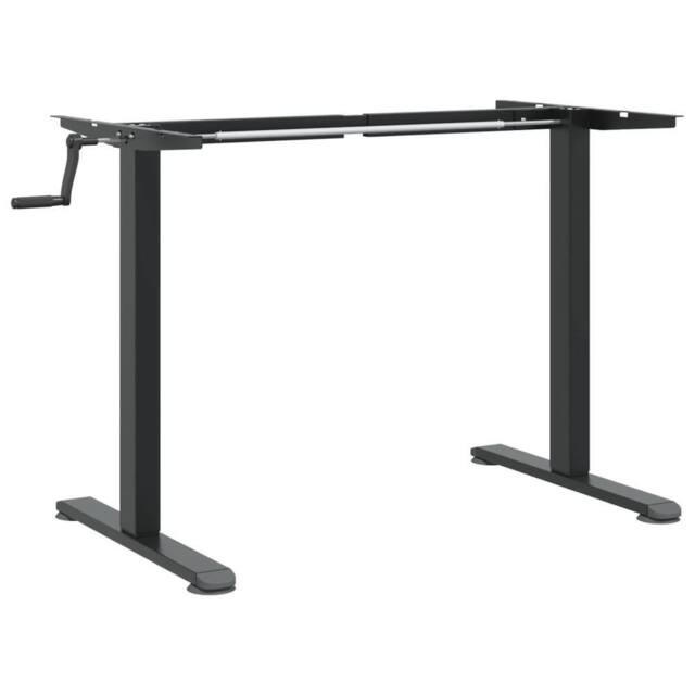 Berkfield Home Standing Desk Frame Black (94-135)x60x(70-114) cm Steel - image 1