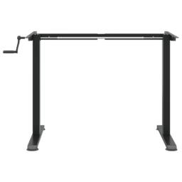Berkfield Home Standing Desk Frame Black (94-135)x60x(70-114) cm Steel - thumbnail 5